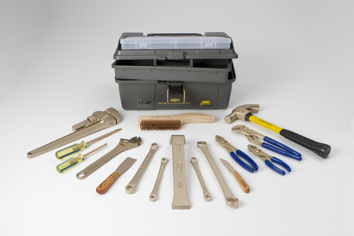 16 Piece Tool KIt; AMPCO M-49; NonSparking, NonMagnetic
