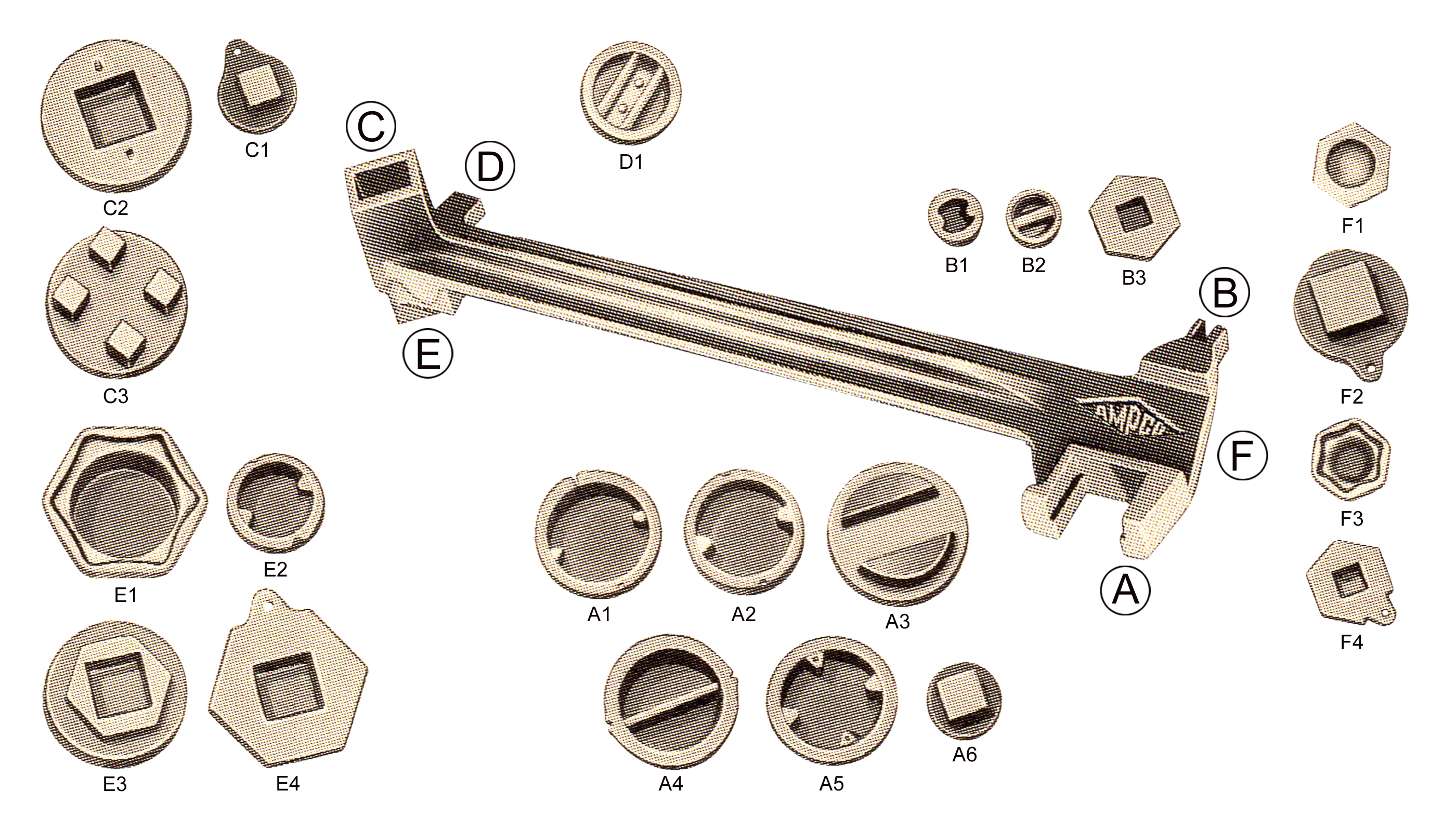 Bung Wrench; Aluminum Bronze; AMPCO W-58-S; NonSparking 